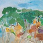 Artist: Thyrza Bindon, Title: Coastal Bush, Media: Oil on board, Size: 83 x 51 cm