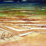 Artist: Alison Pickmere, Title: Pakiri Sandhills (1966), Media: Print 2/80, Size: 51 x 38.5