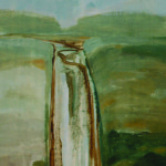 Artist: Thyrza Bindon, Title: Tidal River, Media: Oil on board, Size: 83 x 51 cm