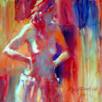 Artist: Eric Clark, Title: Gypsy (1992), Media: Pastel/Watercolour, Size: 69.5 x 49.5 cm