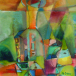 Artist: Shirley Cole, Title: Still Life Study in Yellow, Media: Oil on paper, Size: 22 x 19.5