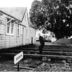 Reyburn House 1976; The house was moved 10 metres back from the waterfront to allow for road widening.