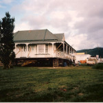 Reyburn House 1986; being prepared for relocating to its current site.